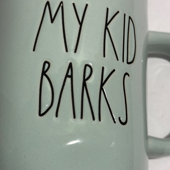 Rae Dunn by Magenta  "My Kid Barks" Mint Green Coffee Mug - Picture 8 of 10